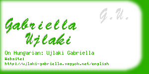 gabriella ujlaki business card